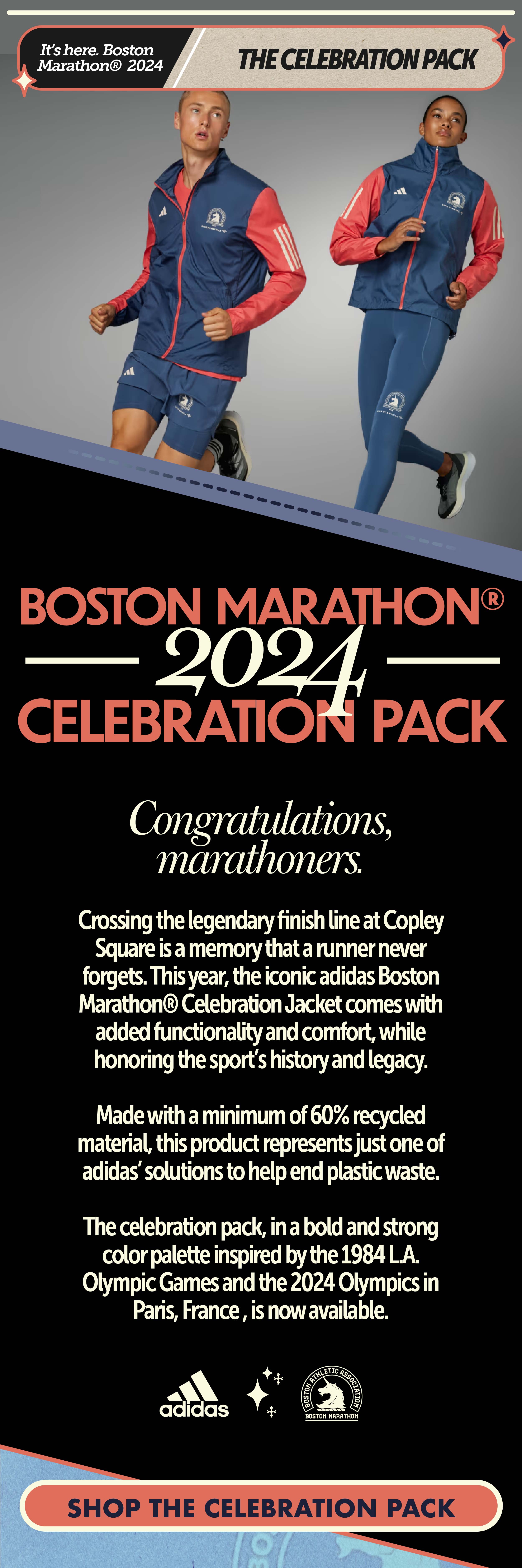 💙💪 The 2024 Boston Marathon® Celebration Pack. Marathon Sports